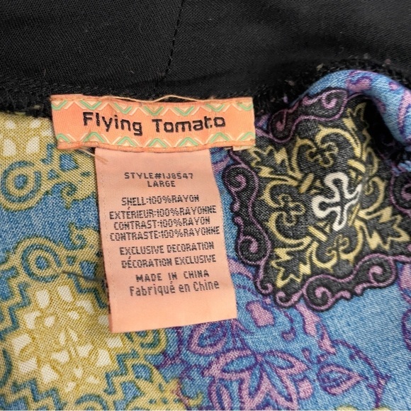 Flying Tomato Boho Fringe Kimono - Picture 9 of 12